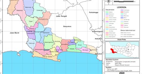 Peta Administrasi Kabupaten Cilacap, Provinsi Jawa Tengah ~ NeededThing