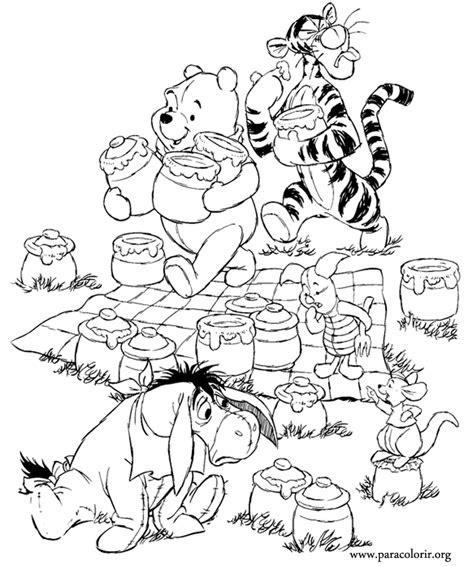 Winnie The Pooh And Friends Coloring Pages Coloring Home