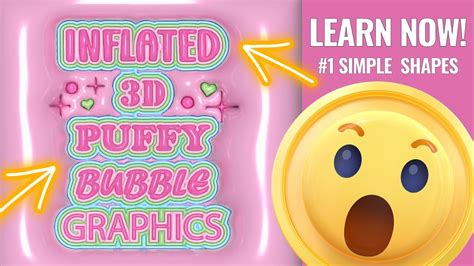 3d Inflate Effect Adobe Illustrator Etsy Trend Add Simple Shapes