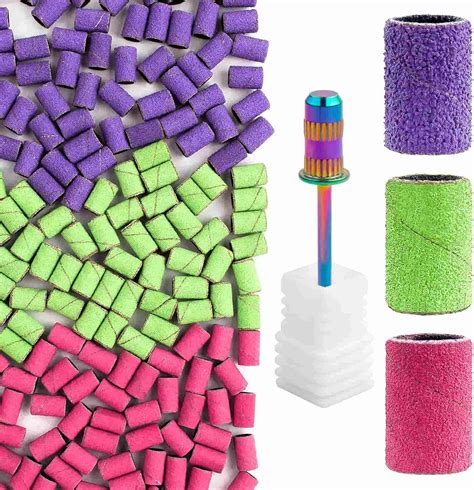 Difenni Sanding Bands For Nail Drillcolorful Nail Sanding Bands 210pcs Nail Drill