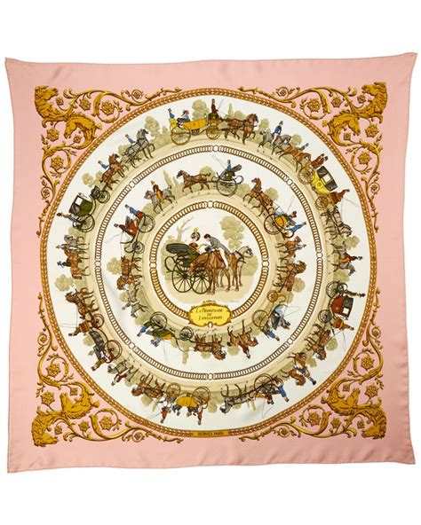 Hermes La Promenade De Longchamps By Philippe Ledoux Silk Scarf Is On