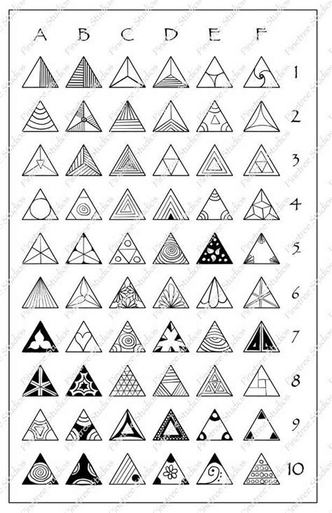 Creative Doodle Triangles