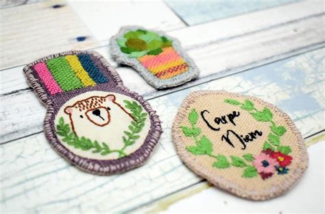 Hand Embroidered Patches Embroidery Pattern Pdf Instant