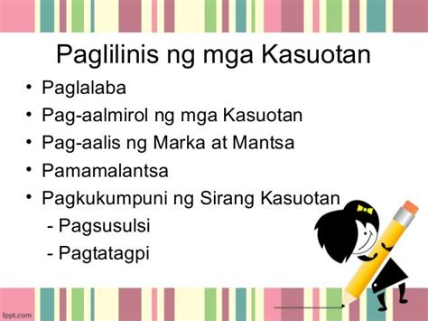 Paglilinis at Pag-aayos ng Kagamitan - EPP 6