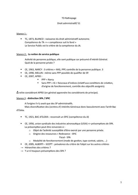 Td Rattrapage S L R Sum De Tous Les Rd Du S Td Rattrapage