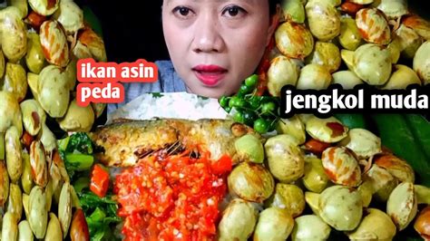 Jengkol Muda Ikan Asin Peda Sambal Lalapan Leunca Timun Tumis Sawi