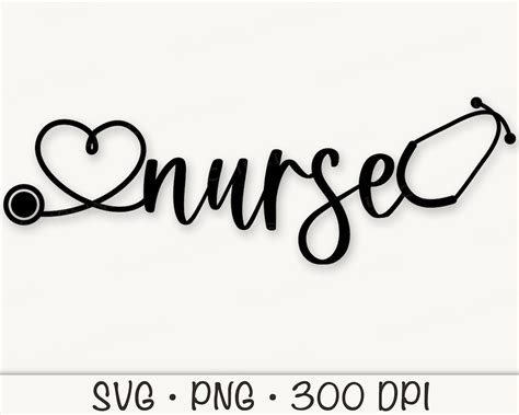 stethoscope heart nurse svg nurse svg heart stethoscope vector cut