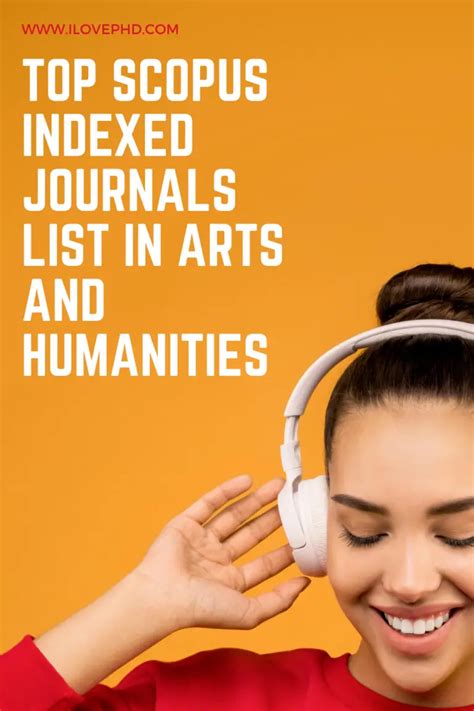 Top Scopus Indexed Journals List In Arts And Humanities Ilovephd