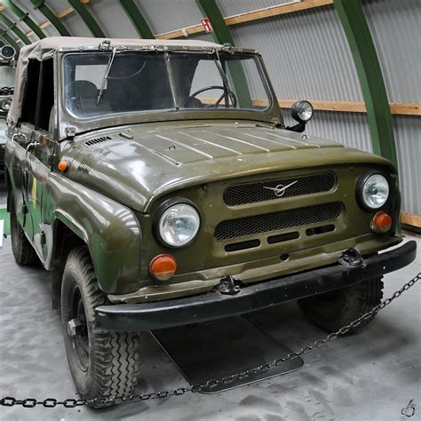 Ein UAZ 469 B ist Teil der Ausstellung im NVA Museum Rügen