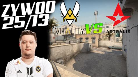 CSGO POV VITALITY ZYWOO 25 13 VS ASTRALIS DUST 2 DreamHack Open Fall