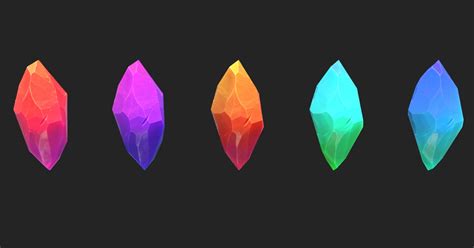 Pbr Stylized Crystals Pack 3d 环境 Unity Asset Store