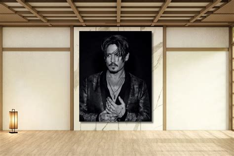 Johnny Deppjohnny Depp Posterjohnny Depp Canvas Wall Art - Etsy