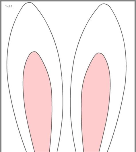 Printable Bunny Ear Template