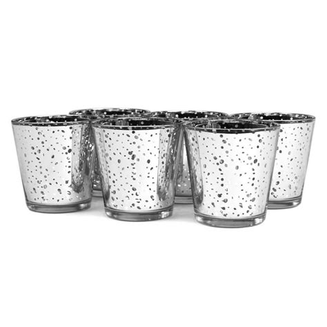 Antique Mercury Glass Votive Cups — Koyal Wholesale Mercury Glass Candle Holders Mercury