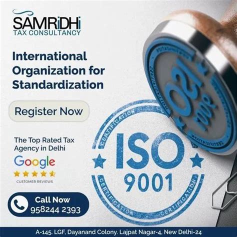 Iso Certification Registration Services In New Delhi Samridhi Tax