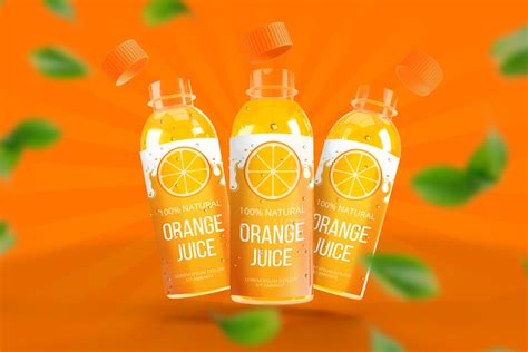 Juice Bottles Mockup - Mockup World