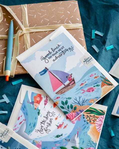 Good Luck on Your Next Adventure - Single Blank Greetings Card | Going