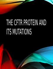 CFTR Protein And Mutations Understanding Function And Impact On