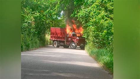 Quemaron una volqueta en la vía a Tibú