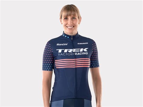 Santini Trek Factory Racing Womens Cx Team Replica Cycling Jersey Trek Bikes