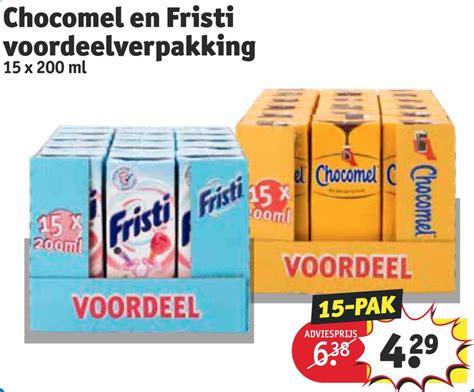 Chocomel En Fristi Voordeelverpakking 15x200ml Aanbieding Bij Kruidvat