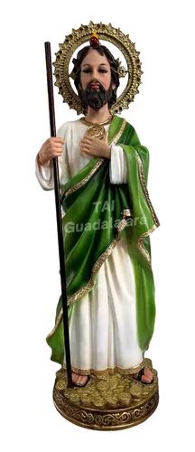 San Judas Tadeo Base Cm Figura Religiosa De Resina Fino Env O Gratis