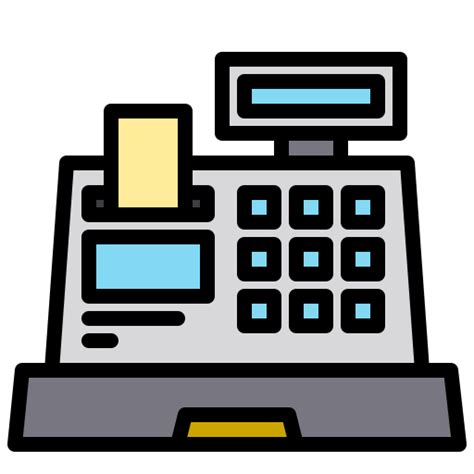 Cash Register Flat Icon