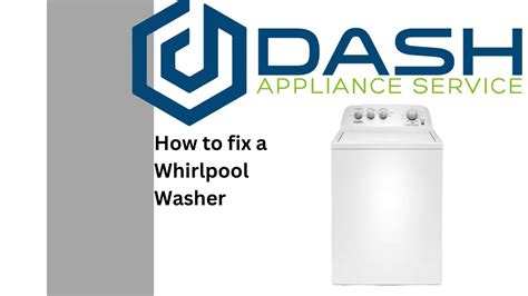 Whirlpool Washer How To Fix And How To Diagnose Youtube