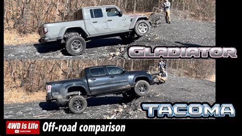 Jeep Gladiator Vs Toyota Tacoma Off Road Comparison Youtube