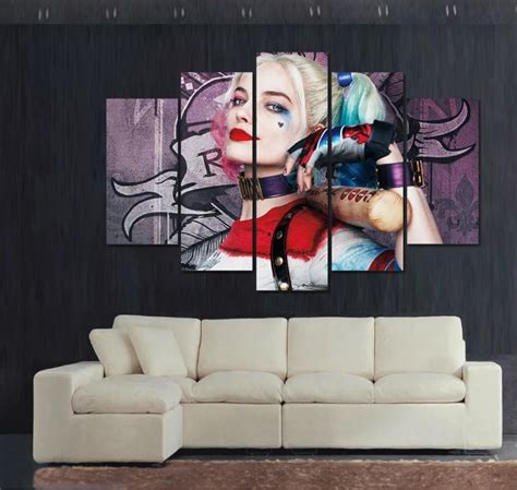 Hd Printed Painting Suicide Squad Harley Quinn Canvas Print Art Home