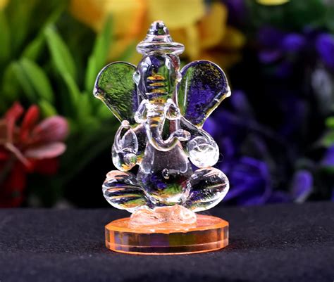 Buy Craftfry God Ganesh Statue Murti Idol Showpiece Handmade Crystal