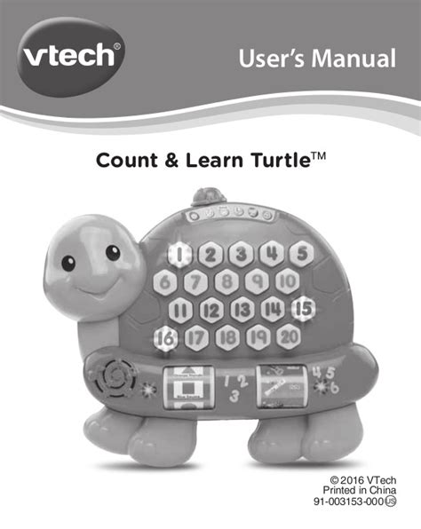 Vtech Count And Learn Turtle