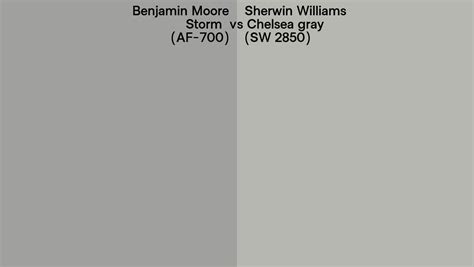 Benjamin Moore Storm Af 700 Vs Sherwin Williams Chelsea Gray Sw 2850