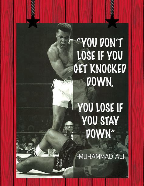 Buy Muhammad Ali Inspirational Boxing Quote Print The Champ