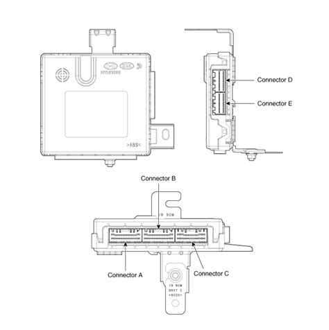 Kia Rio Body Electrical System Body Control Module Bcm