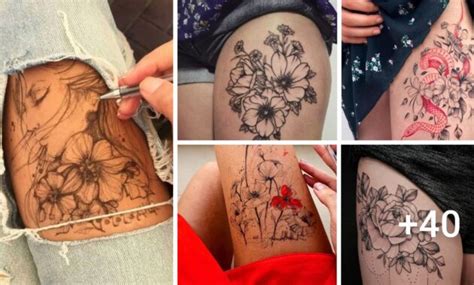 Estilos Hermosos De Tatuajes En Pierna Para Mujer