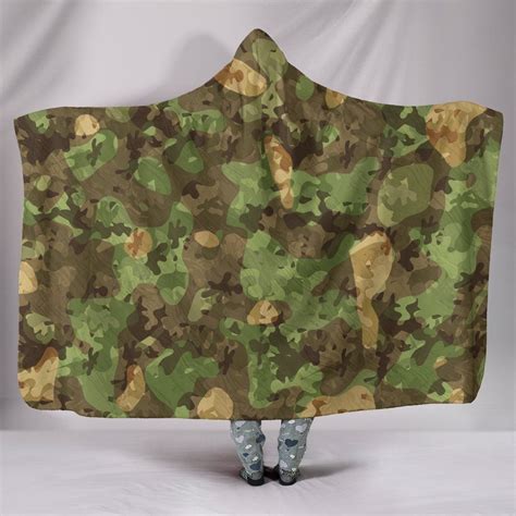 200*150cm Camouflage Blanket Military Print Hooded Blankets 3D Winter ...