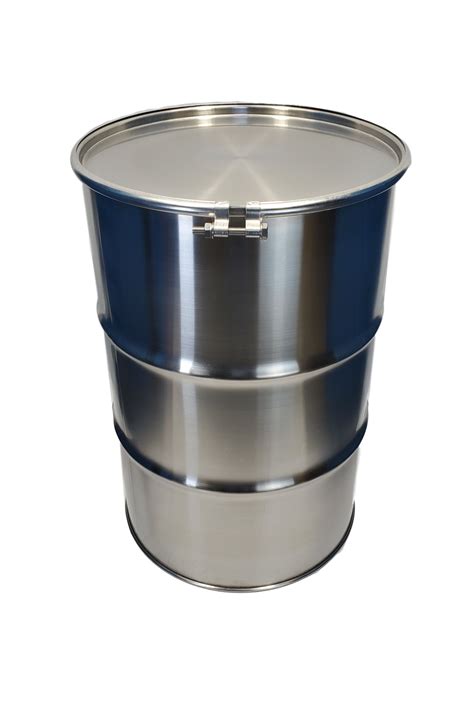 New 55 Gallon Stainless Steel Barrel | 316 stainless (1.2 mm)