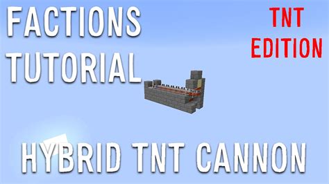 Tnt Hybrid Cannon Minecraft Factions Tutorial Cannons Youtube