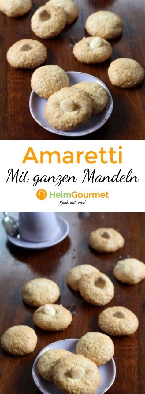 Zarte Amaretti Mit Ganzen Mandeln Rezepte Pl Tzchen Rezept