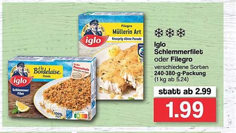 Iglo Schlemmerfilet Oder Filegro Angebot Bei Famila Nordwest