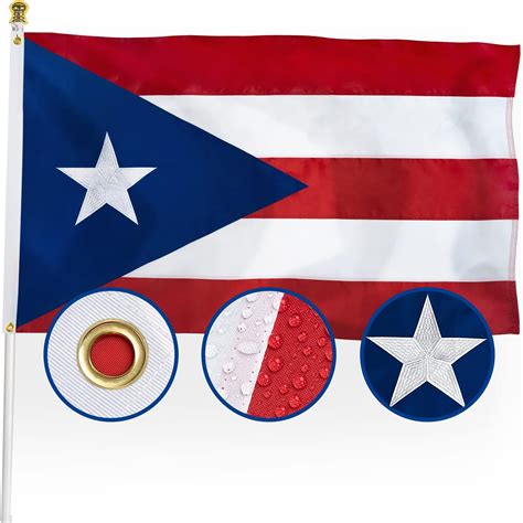 Amazon New 3x5 Puerto Rico Flag National Puerto Rican Flags Pr