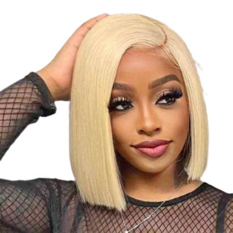 10 Inch Full Frontal Blonde Bob Cut Brazilian Hair Wig Shop Today Get It Tomorrow