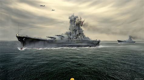 Battleship Yamato, Ship, Military, guerra, Yamato, Battleship, Japanese ...