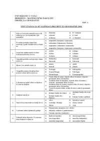 Test Znanja Za Kvalifikacijski Ispit Iz Geografije Sa Odgovorima A