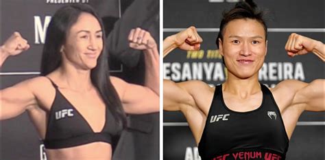 Ufc Co Main Event Weigh In Video Carla Esparza Vs Zhang Weili