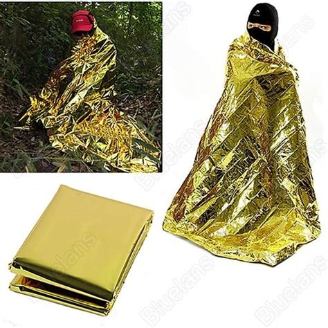 Waterproof Emergency Survival Foil Thermal First Aid Rescue Blanket Tent Wish Emergency