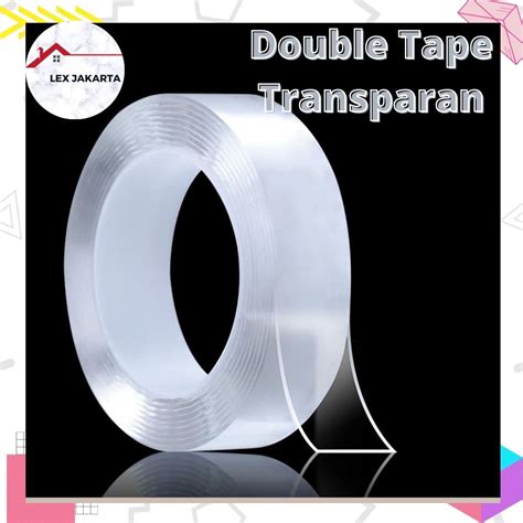 jual lexjakarta double tape super nano double tape isolasi bening