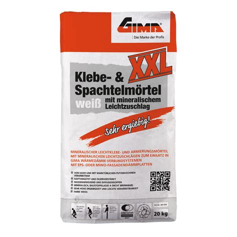 GIMA WDVS Klebe und Spachtelmörtel XXL Spachtelmassen Putze