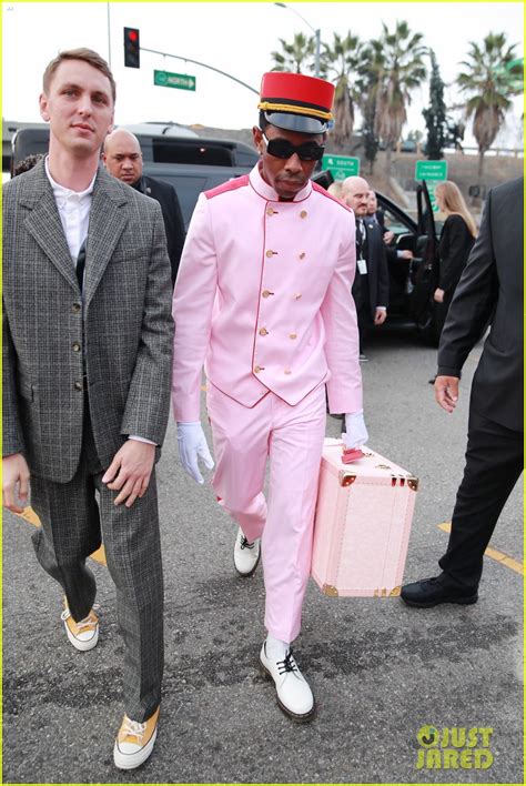 Tyler the Creator Wears Pink Bellhop Outfit to Grammys 2020: Photo ...